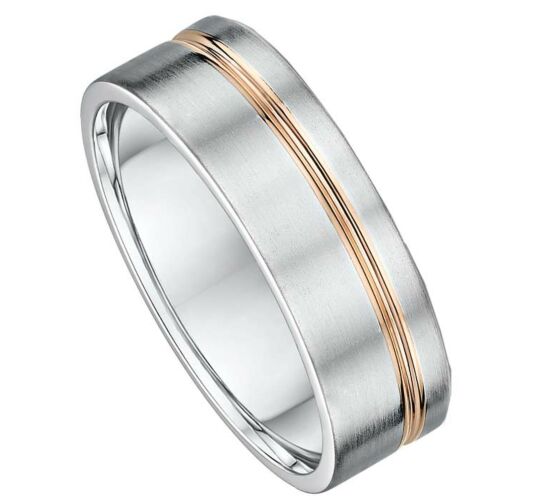 7mm Two Tone Gold Wedding Ring | 289B00